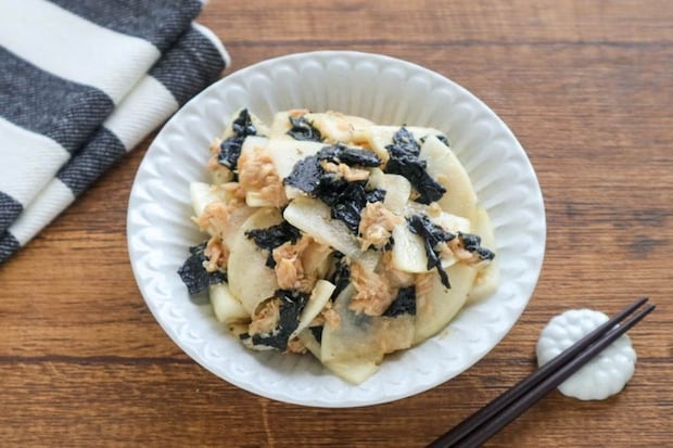 大根とツナの海苔和え