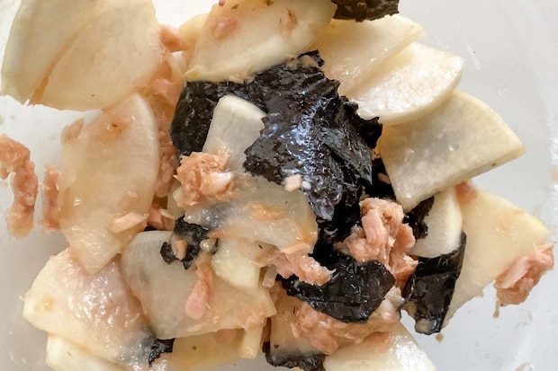 大根とツナの海苔和え