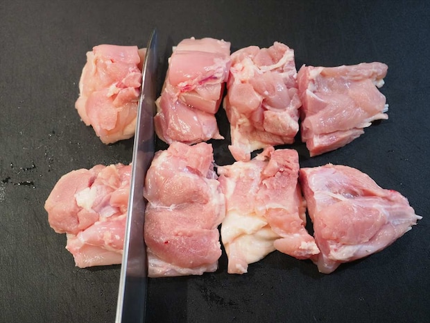 お餅入り、フライパンで簡単「鶏すき焼き」