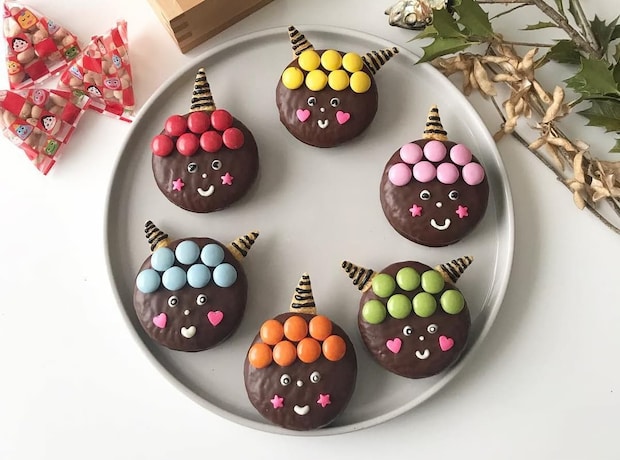 市販のお菓子で超かんたん♪子どもと一緒に作れる「節分おやつ」