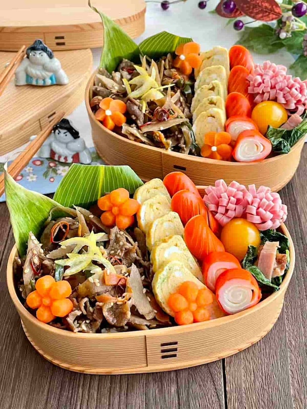 牛肉入り彩りきんぴらごぼう