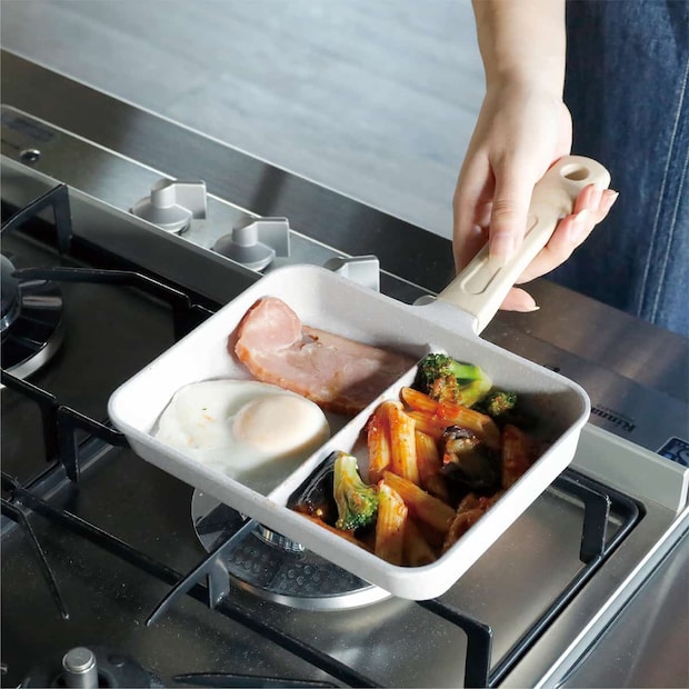 シービージャパン　IH対応二品同時に作れるフライパン MC copan