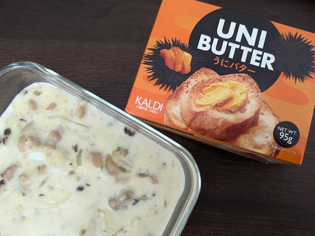 カルディコーヒーファーム うにバター使用例