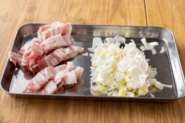 「豚のねぎ塩レモンパスタ」レシピ