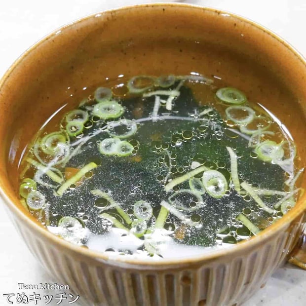 てぬキッチンさん 焼肉屋さんのわかめスープ