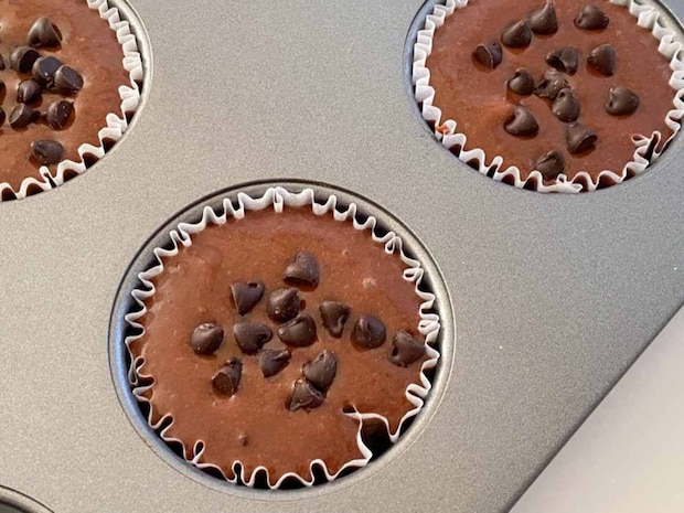 チョコココアの米粉マフィン