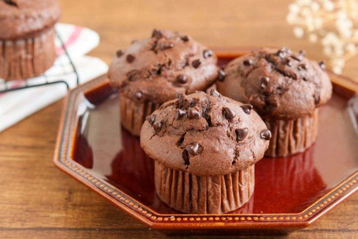 バターなしでふわふわ！「チョコココアの米粉マフィン」の作り方