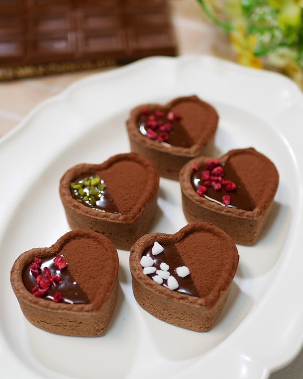 バレンタインハートの生チョコタルトサムネイル