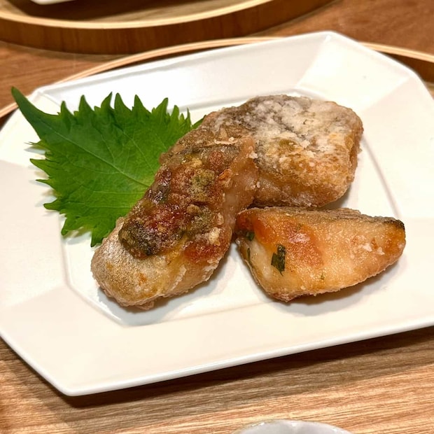 たらの梅しそふわふわ揚げ