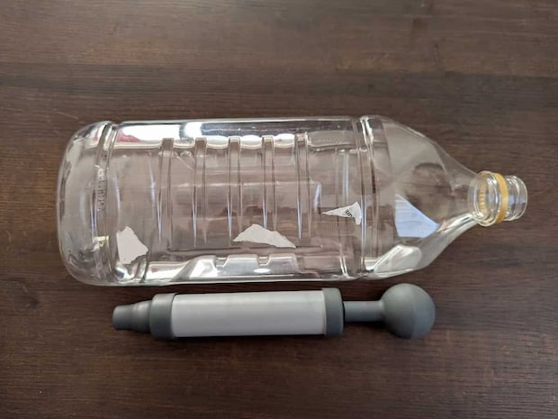 ダイソー ペチャンコポンプ使用例