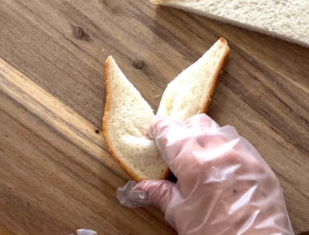 ハートのクロックムッシュ