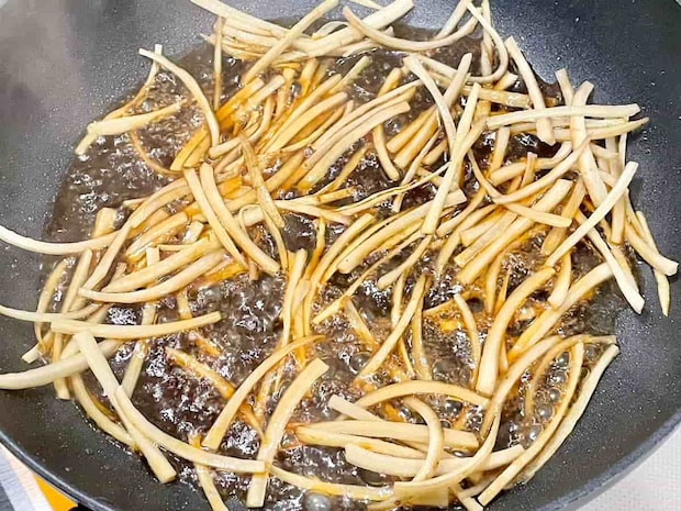 舞茸とごぼうのきんぴら