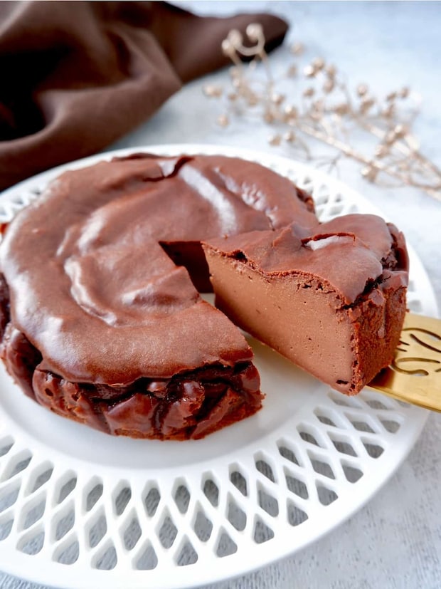 チョコレートのお豆腐チーズケーキ