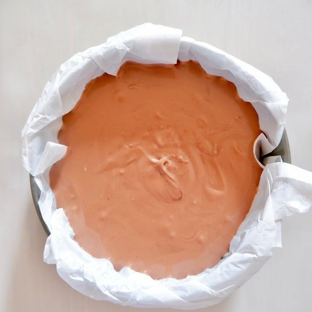 チョコレートのお豆腐チーズケーキ