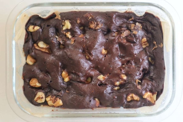 バナナと米粉のもっちりブラウニー