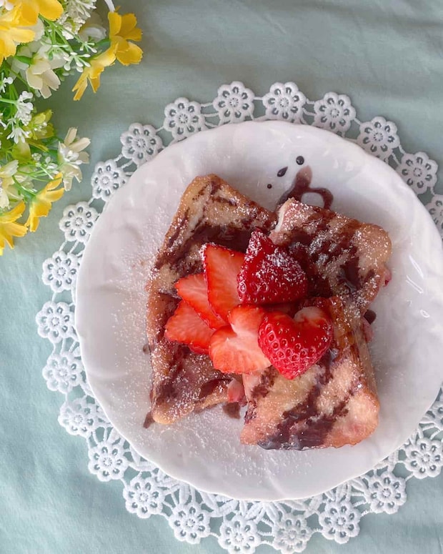 いちごミルクのフレンチトースト