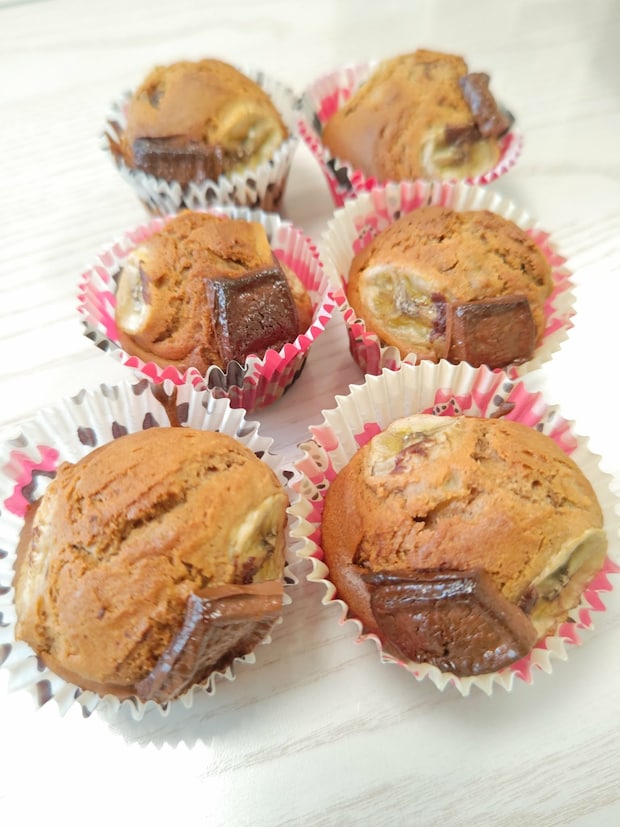 チョコバナナマフィン