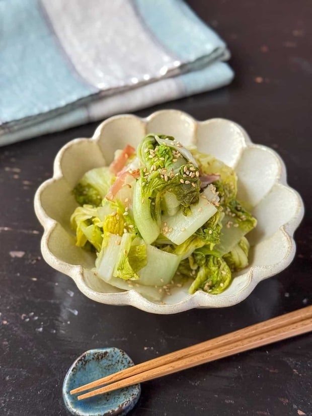 うさまるさん 白菜副菜　無限白菜