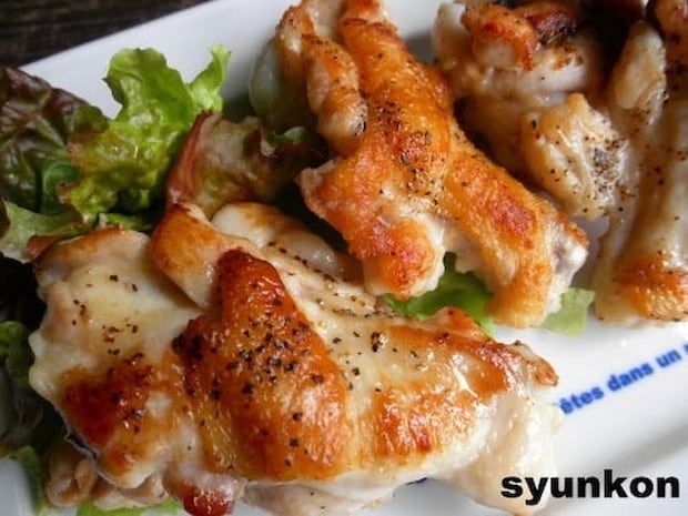 「手羽元の塩ガーリック焼き」レシピ