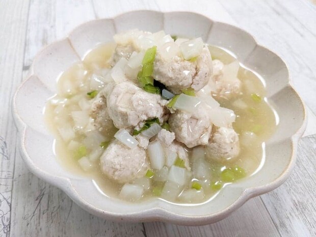 鶏団子のかぶあんかけ