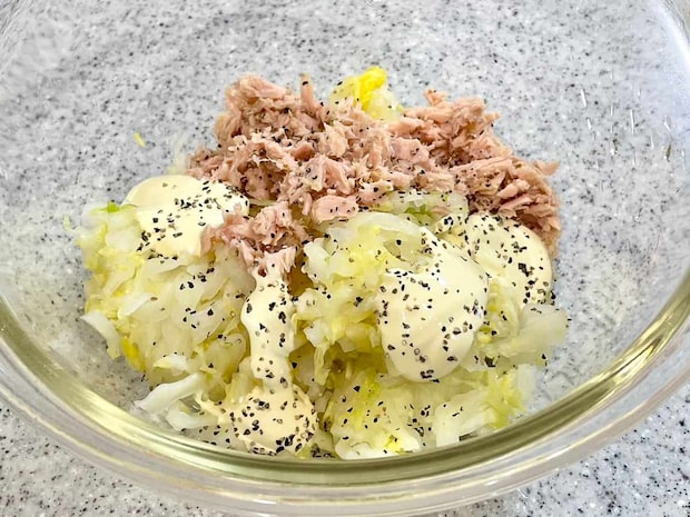 白菜とツナのマヨサラ