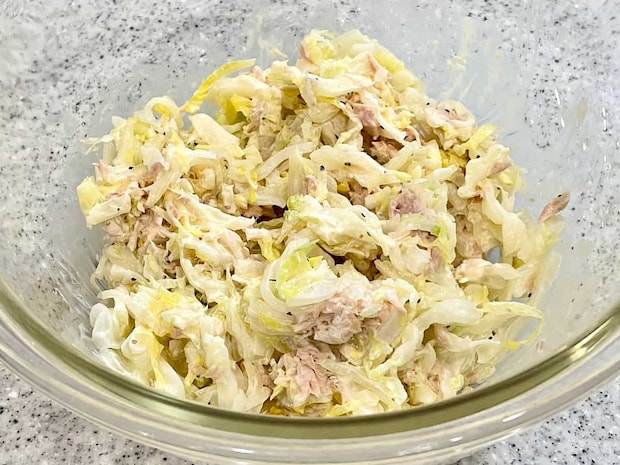 白菜とツナのマヨサラ