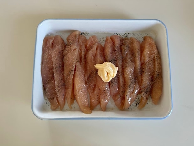 下味にマヨネーズ