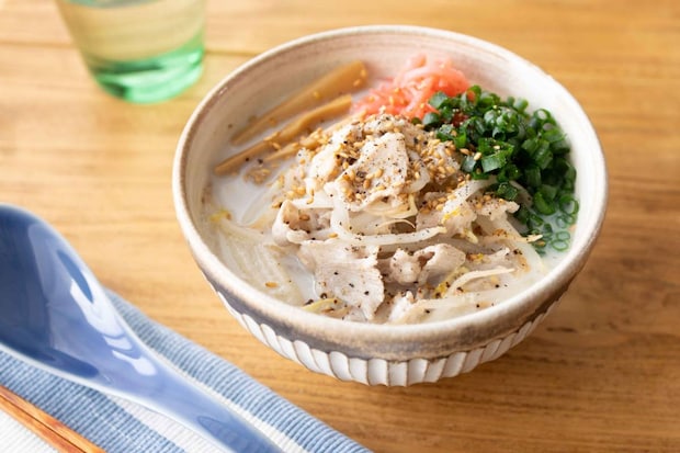 「具だくさん豚骨ラーメン」レシピ