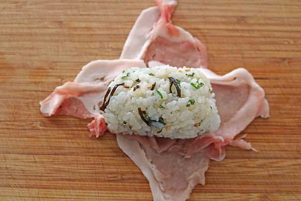 肉巻きおにぎり７