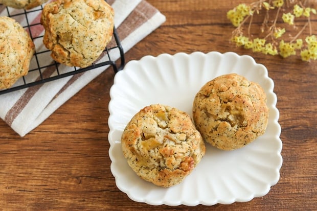 りんごと紅茶の米粉スコーン