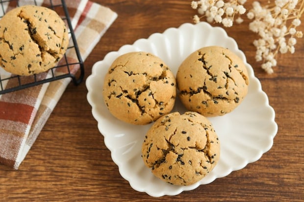 黒ごまきなこの米粉スコーン