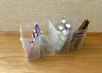 引き出しのごちゃごちゃを解消！セリア「こまごま整理カップ」