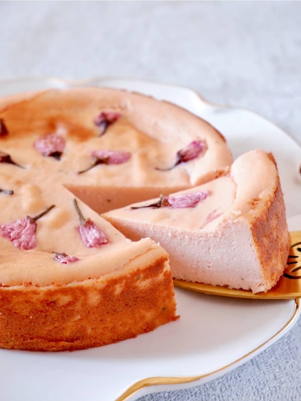 桜あんのお豆腐チーズケーキ