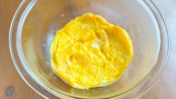 アスパラと卵のマヨあえ