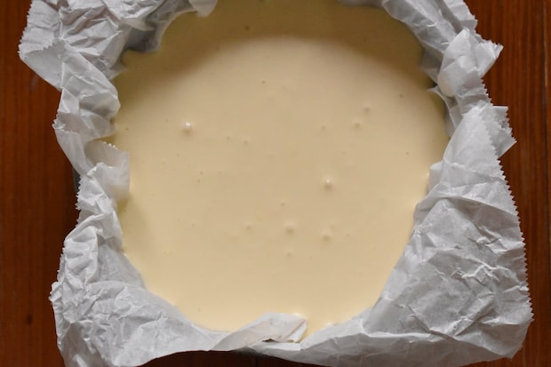 水切り塩麹ヨーグルトでバスクチーズケーキ