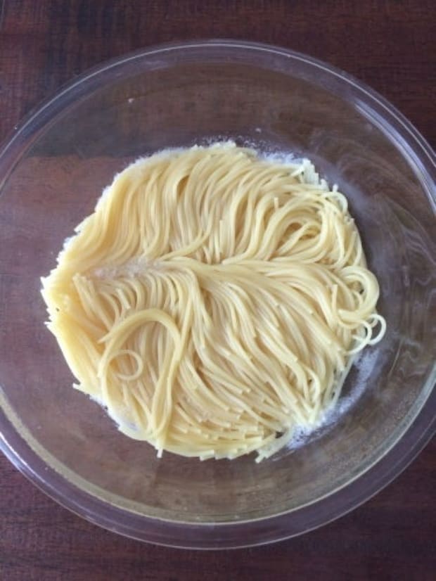 新玉ねぎと豚バラのスパゲッティ
