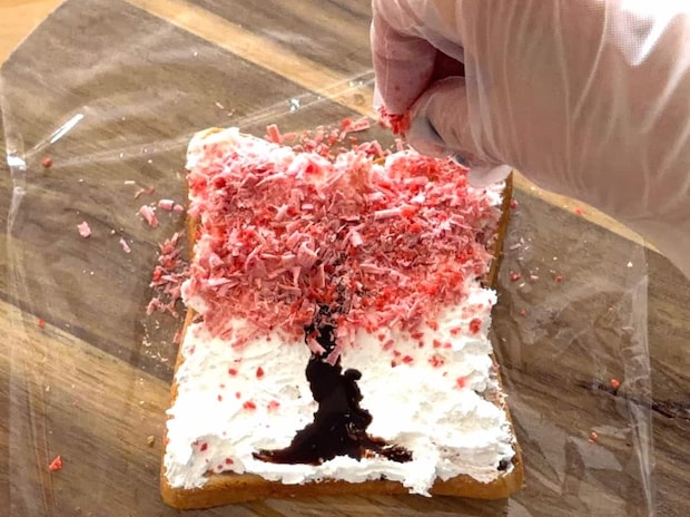 桜咲くトースト