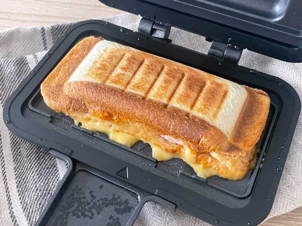 「COPAN レンジグリル ホットサンドメーカー」で作ったホットサンド