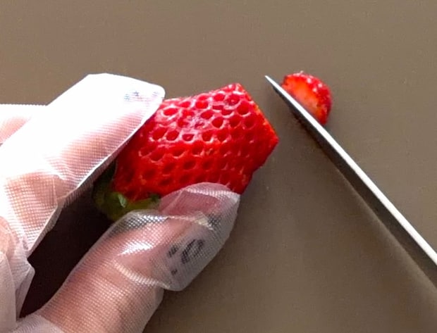 いちごの飾り切り