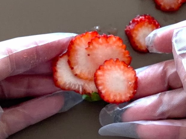 いちごの飾り切り