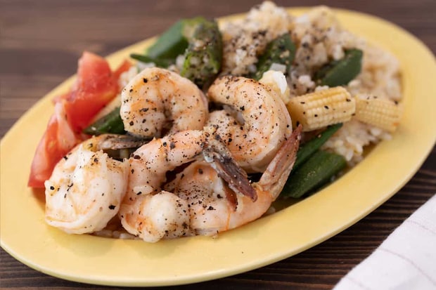 もあいかすみさん ガーリックシュリンプライス