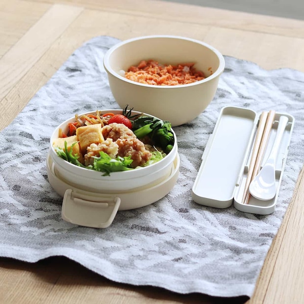 bon moment 丼・麺弁当にも使いやすい 2段ランチボウル お弁当箱 700ml／ボンモマン