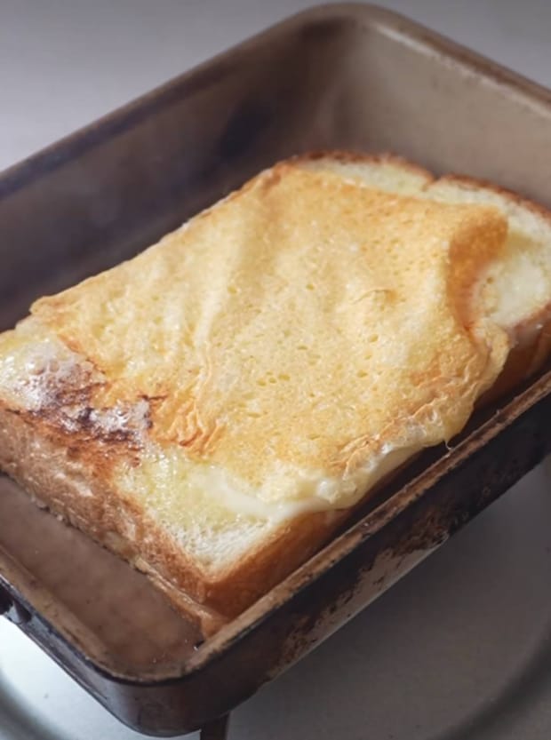 「ふわとろスクランブルエッグトースト」レシピ