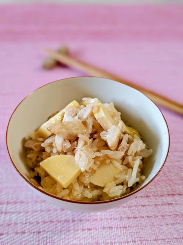 「たけのこと鶏肉のご飯」