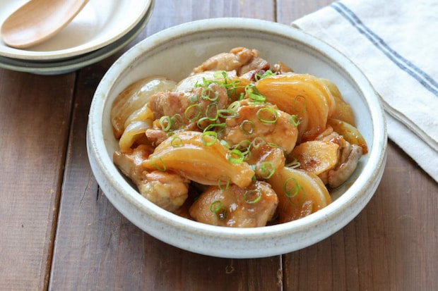 鶏肉と新玉ねぎの照り煮