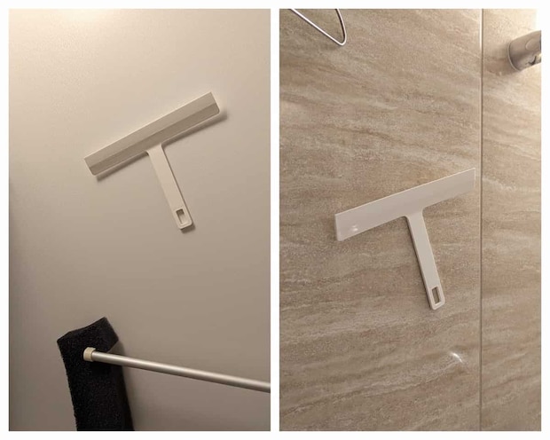 セリア ラバーマグネット バスワイパー 使用例