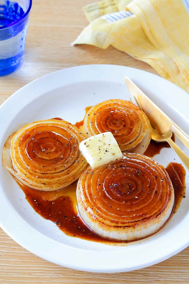 新たまのステーキ　バター醤油味