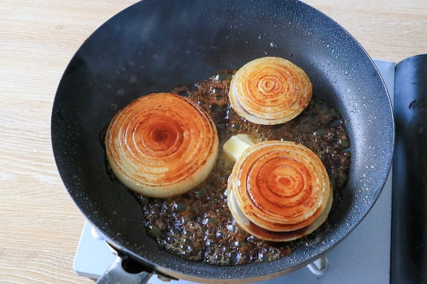 新たまのステーキ　バター醤油味