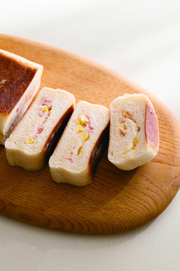 がんばらなくても、絶対おいしい!フライパンパン　コーンマヨパン