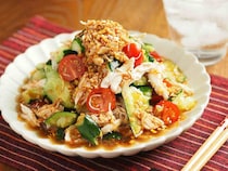 コスパ抜群！レンジで簡単「ささみときゅうりのよだれ鶏風」